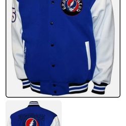 Grateful Dead - Steal Your Face - Varsity Fleece Jacket - Large Blue M2451GFDA3