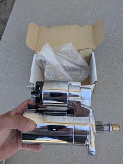 Chrome vw bug high torque starter