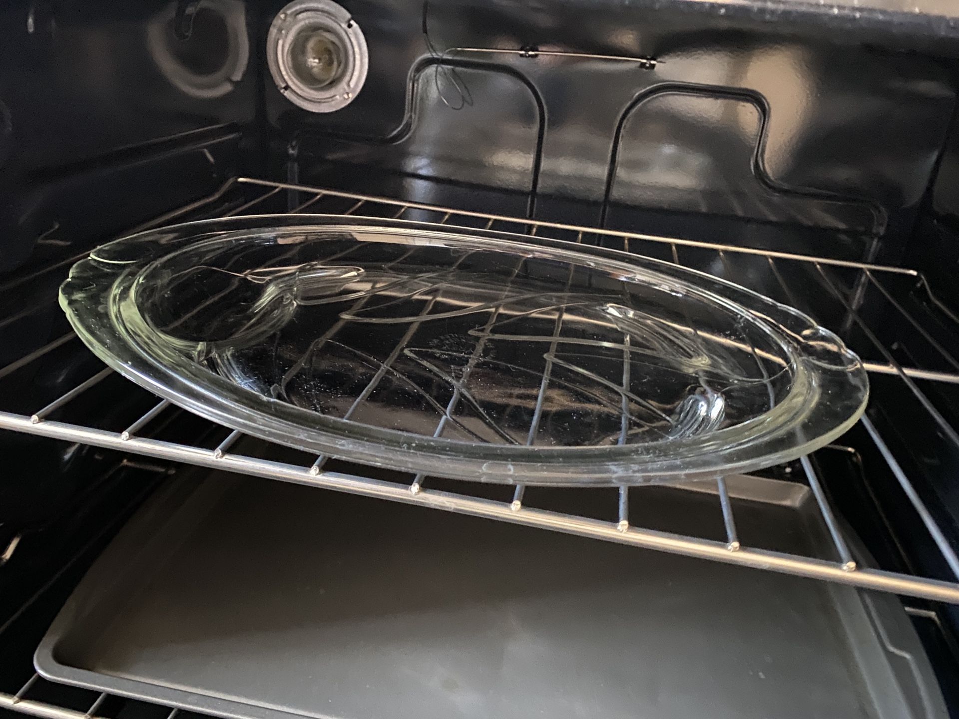 Beautiful glass platter