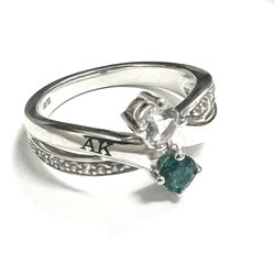 Silver Ring With Cubic Zirconias