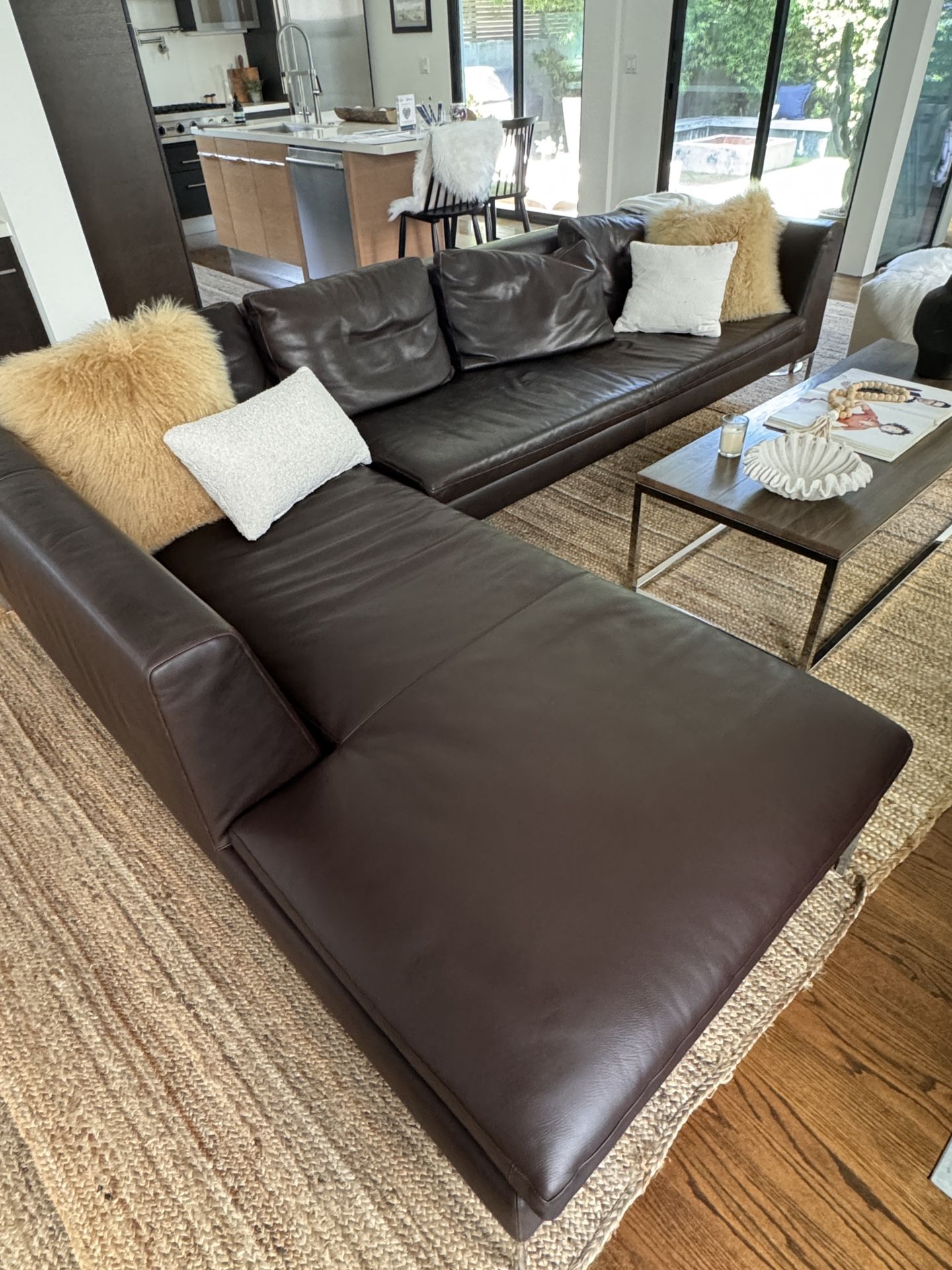 B&B Italia Charles Leather Couch