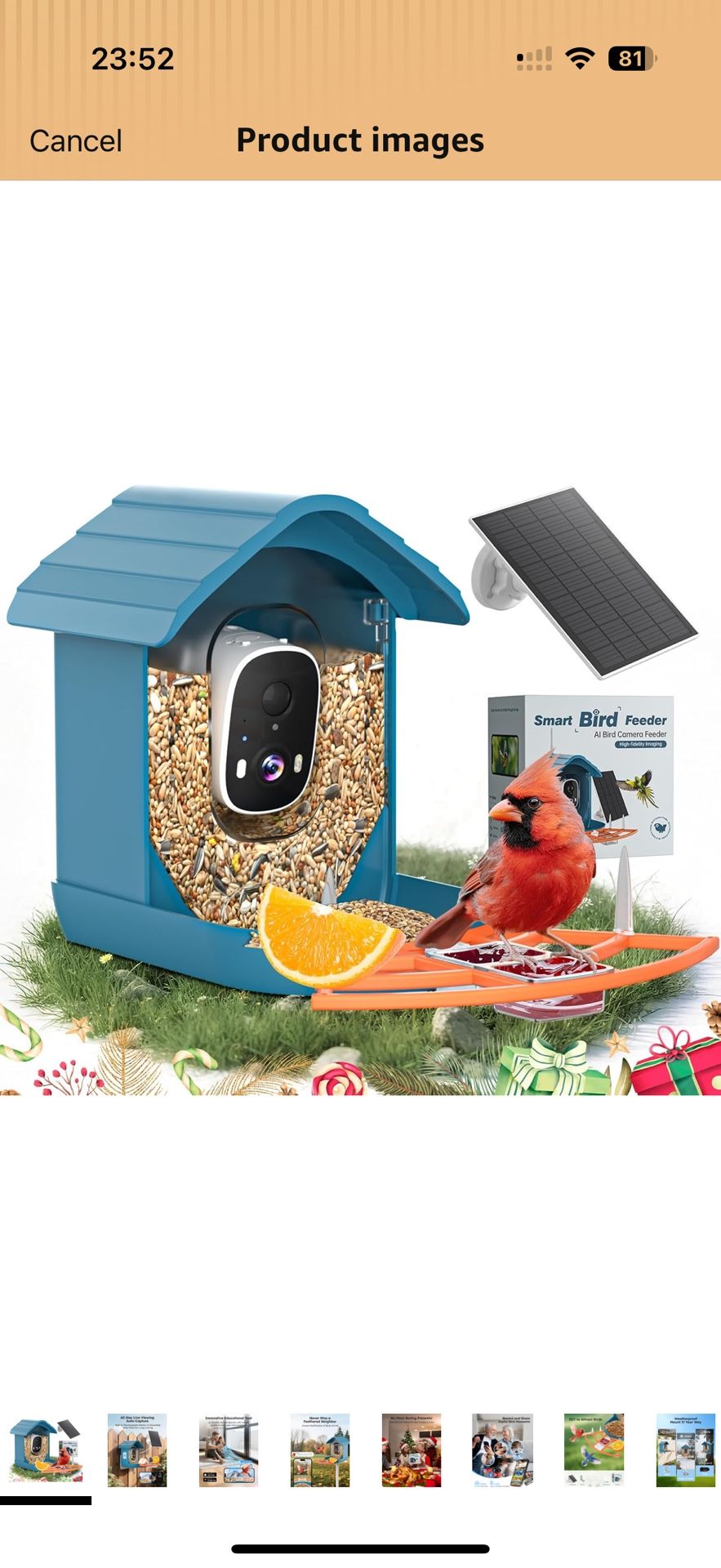 Smart Bird Feeder with Camera Solar Powered for Outdoors 2K FHD AI Recognition Bird Feeder Camera for Outside Backyard Garden, Gifts for Birdlover Mom