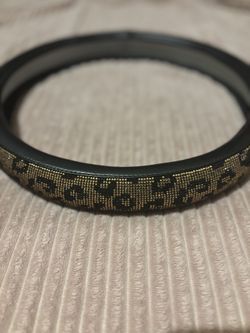 Bling cheetah steering wheel cover