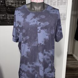 Nike Yoga Dri-Fit Blue Tie-Dye SS Training Shirt Men’s XL NWT $70