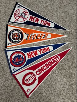 (17) Baseball Pennants