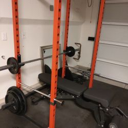 REP Fitness Squat Rack + Bench