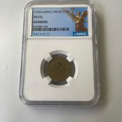 1964 Mexico 5cents Centavos