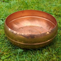 Vintage Copper Craft Guild Low Profile Planter