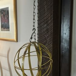 Vintage Metal Hanging Sphere 