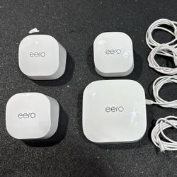 Eero Pro 6E + 3 Eero 6 Plus Mesh Wi-Fi System – Excellent Condition
