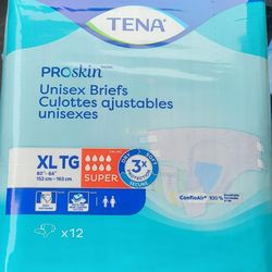 Free 12  Peices Adult Briefs XL New In Sealed Packages 84 Qty 