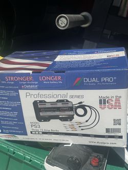 New three bank battery charger.