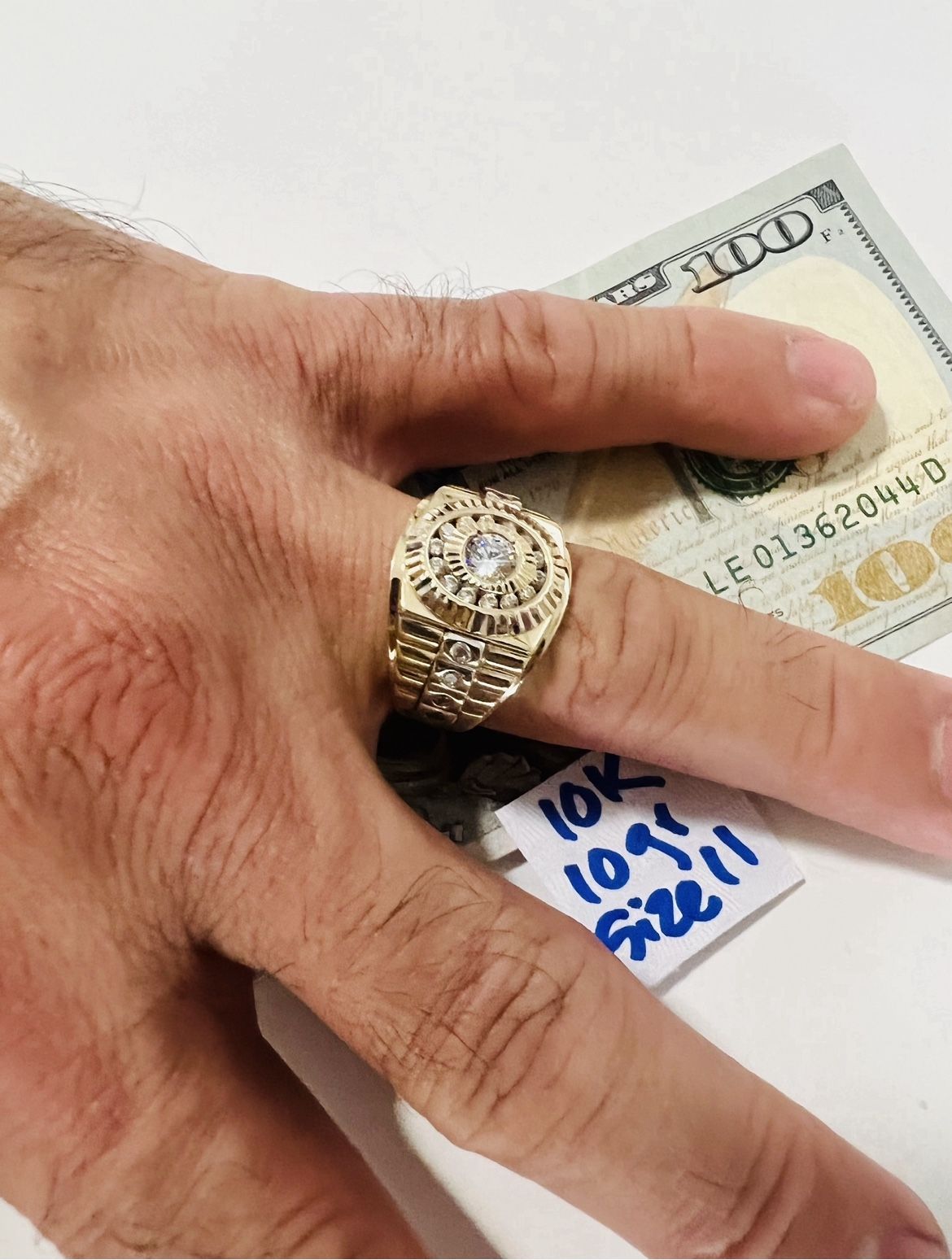 10K Solid Gold Ring For Wedding 10Gr Size 11