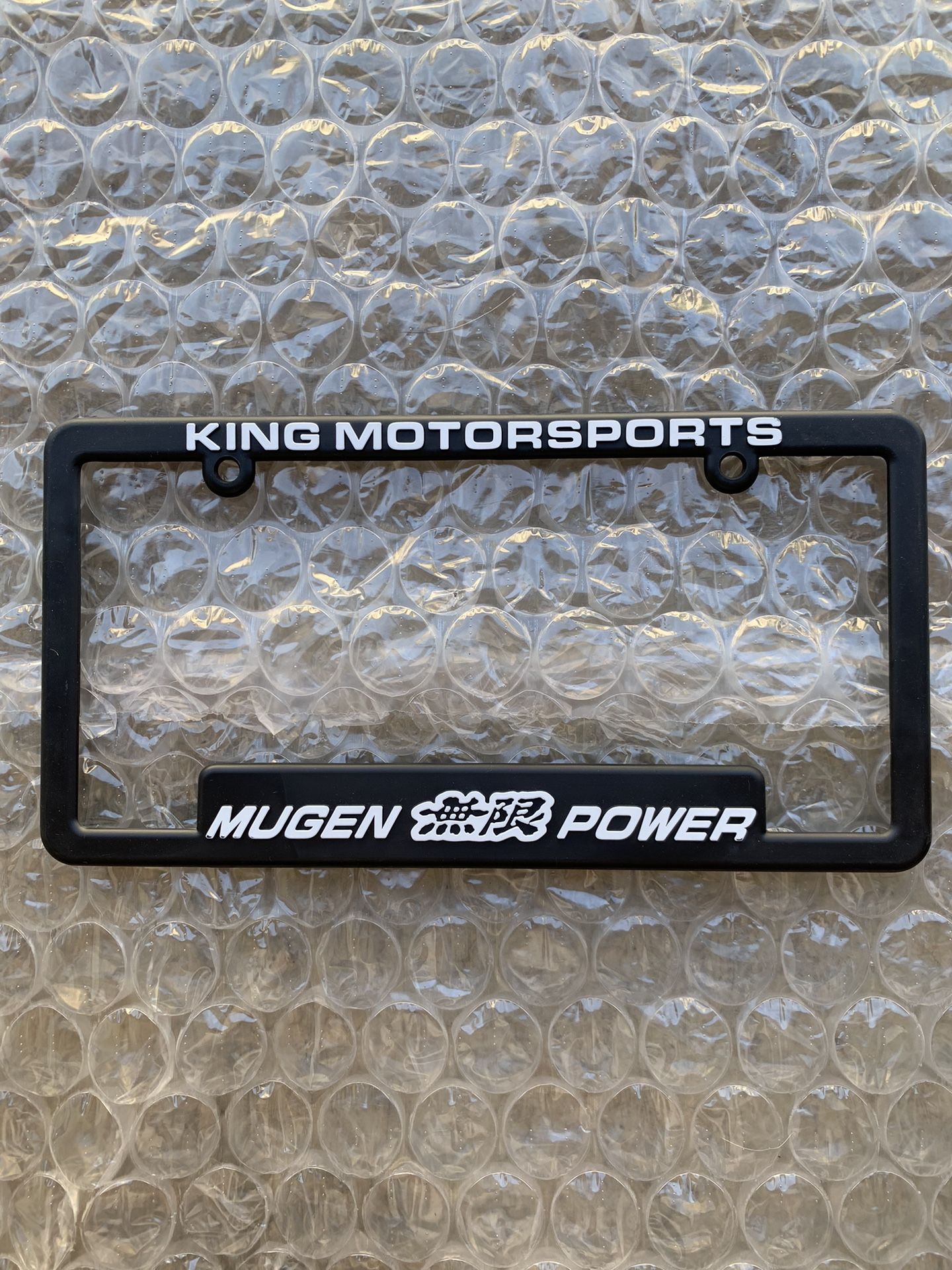 MUGEN LICENSE PLATE FRAME BY KING MOTORSPORTS