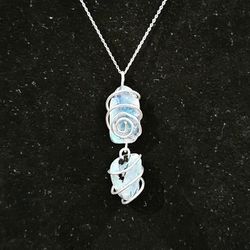 Sterling Silver Wrapped Moonstone Pendant 