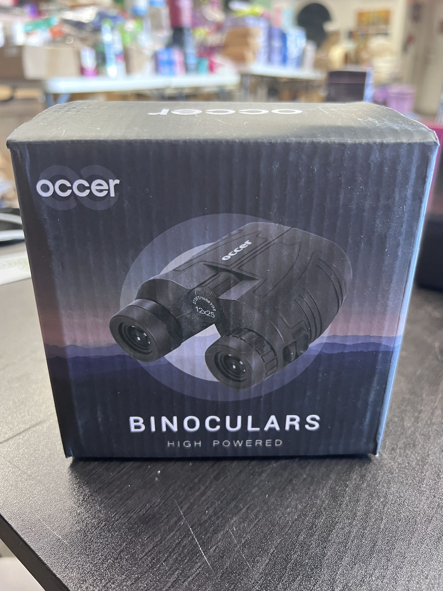 12x25 Compact Binoculars for Adults and Kids, Large Eyepiece Waterproof Binocular with Low Light Vision, High Powered Easy Focus Binoculars for Bird W