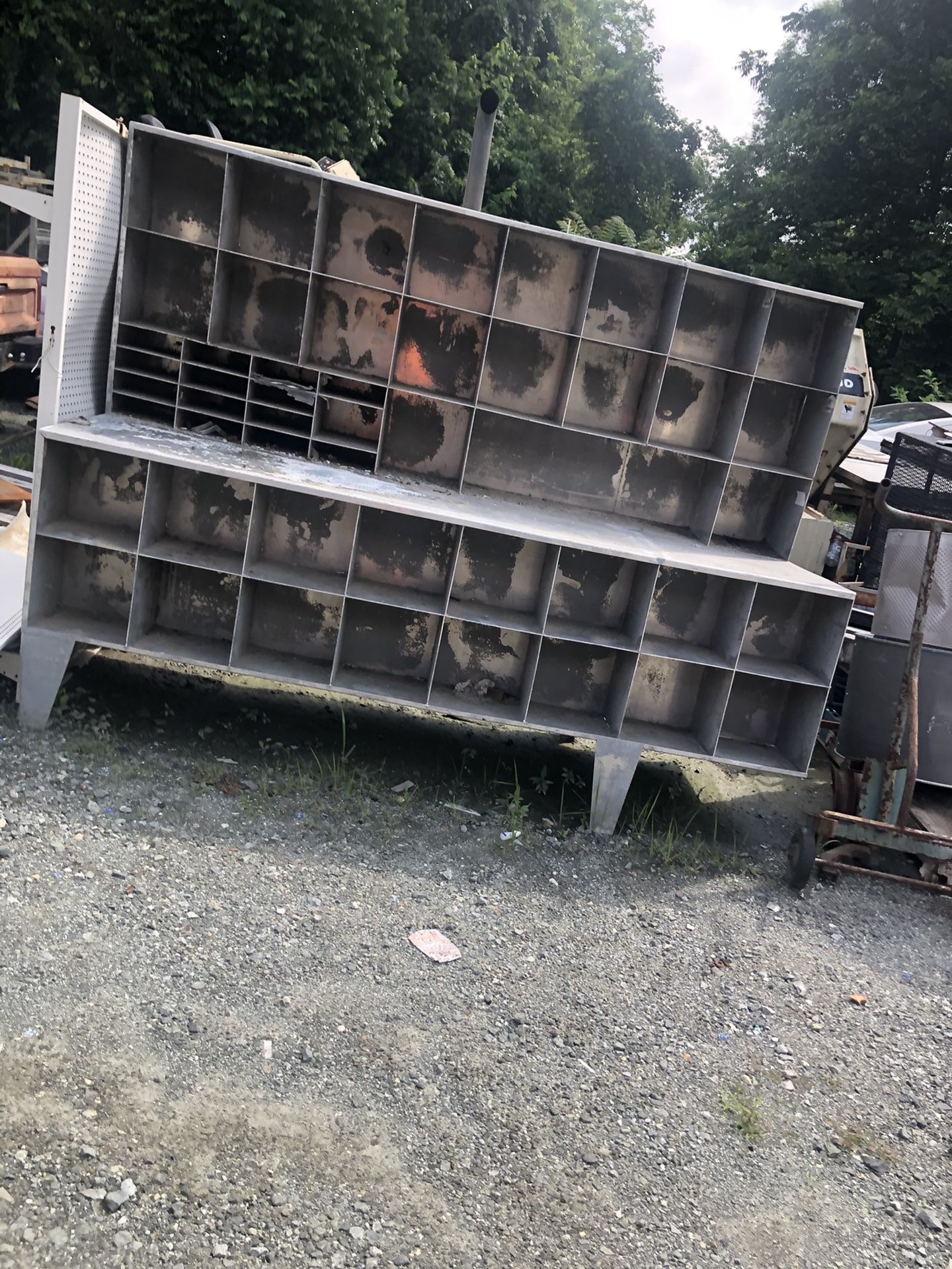 Workstation Metal Cabinet Cubbies Shelf Shelves