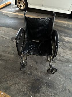 Standard Folding Wheelchair Black