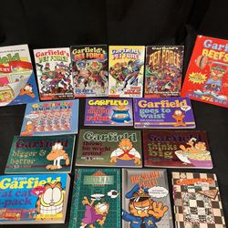 Lot Of 16 Garfield Books Vintage