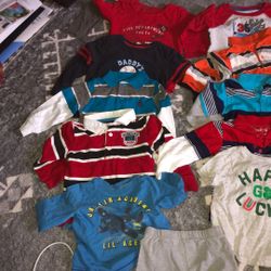 Boys, Long Sleeve Shirts Bag Of 11 Items