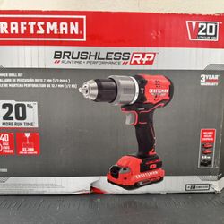 CRAFTSMAN CMCD732D2 V20 20V BRUSHLESS RP Cordless 1/2-in Hammer Drill 