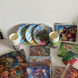 Super Mario Birthday Party Supplies 