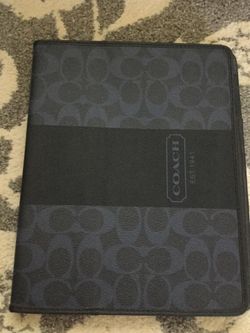 iPad Coach leather case-NEW