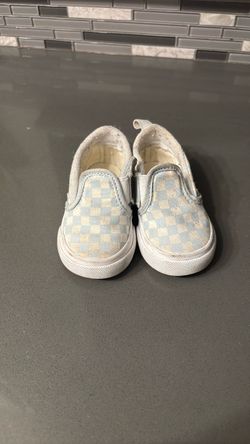 Toddler Checkered Slip-On Sneakers size 4
