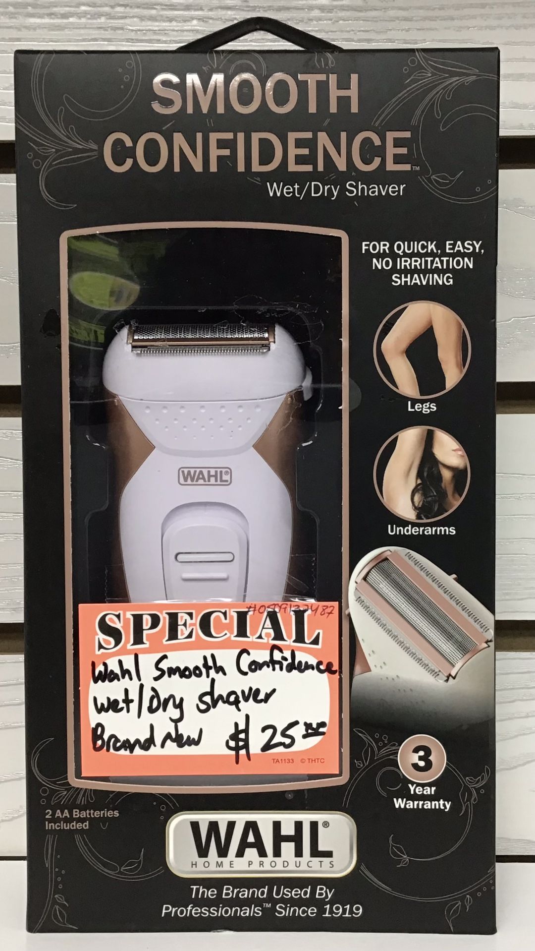 Wahl Smooth Confidence Wet/ Dry Shaver Brand New