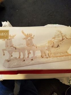 MIKASA. SANTA AND REINDEERS
