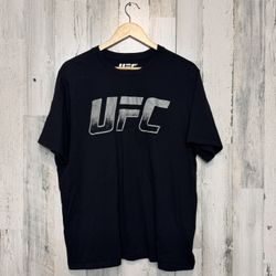 UFC Black Graphic T-Shirt Mens XL | 2024 Zuffa MMA Tee | Classic Logo