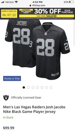 Josh Jacobs Authentic NFL Jersey