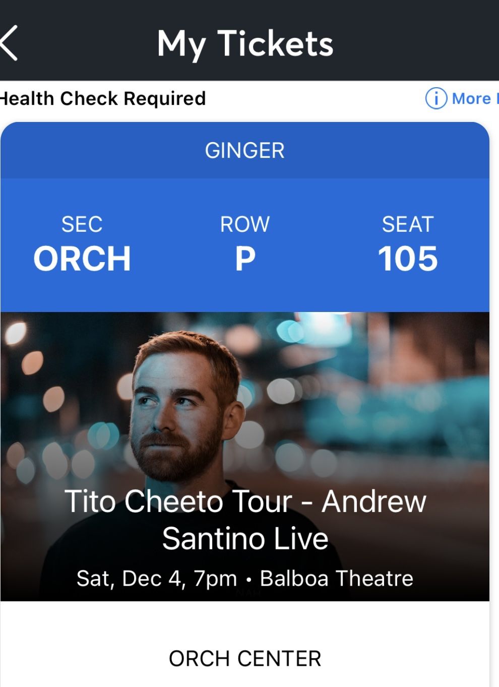 Andrew Santino Comedy Show - 2 Tickets