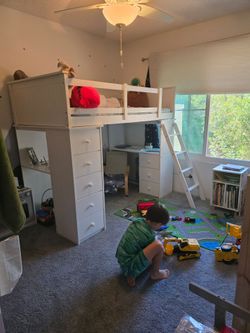 Bunk Bed With Drawers And Desk