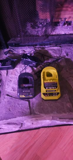 2 Ryobi 18v battery chargers