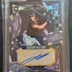 Jackson Holliday 1/1 Wild Card Auto Black Color Match 
