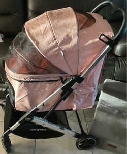 Kenyone Pink Medium Size Pet Stroller Up To 55#’s
