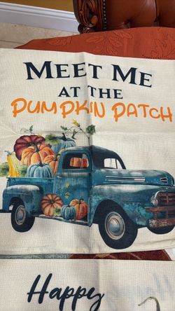2 fall pillows covers
