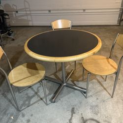 AaDINING TABLE WITH  THREE CHAIRS