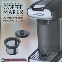 Brentwood AppliancsK-Cup 1 Serve Coffee Maker Black New in Box 