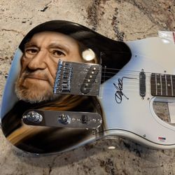 Willie Nelson Signed Guitar 