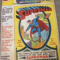 1ST Edition Superman Comic 