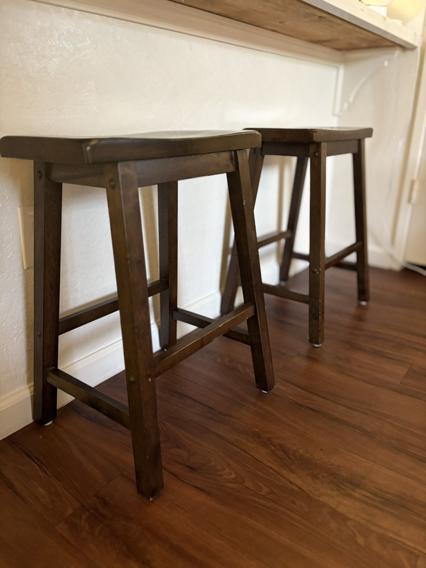 π·β¨ Set of 2 Wooden Barstools β The MVPs of Your Kitchen Counter π
