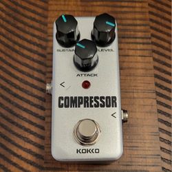 Like New Kokko Effects Compressor Electric Guitar Pedal Mini Effect Processor Fully Analog Circuit Universal for Guitar and Bass

