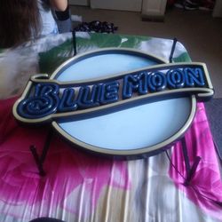 Blue Moon Bar Sign
