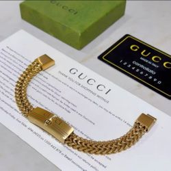 Gucci New Classic K Gold Bracelet Men And Women With Models Fashion Hundred Match Jewelry
