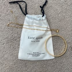 Kate spade Necklace And Bangle 