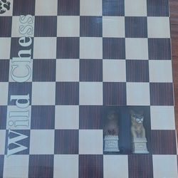 Brand New Vintage Wild Animals Chess Set