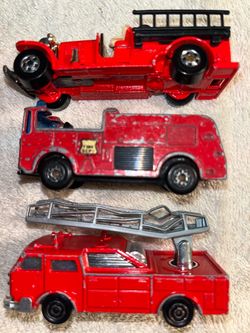 Vintage Miniature fire trucks