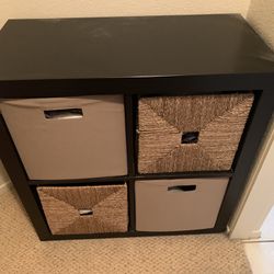 Sturdy Storage Shelf W/Bins